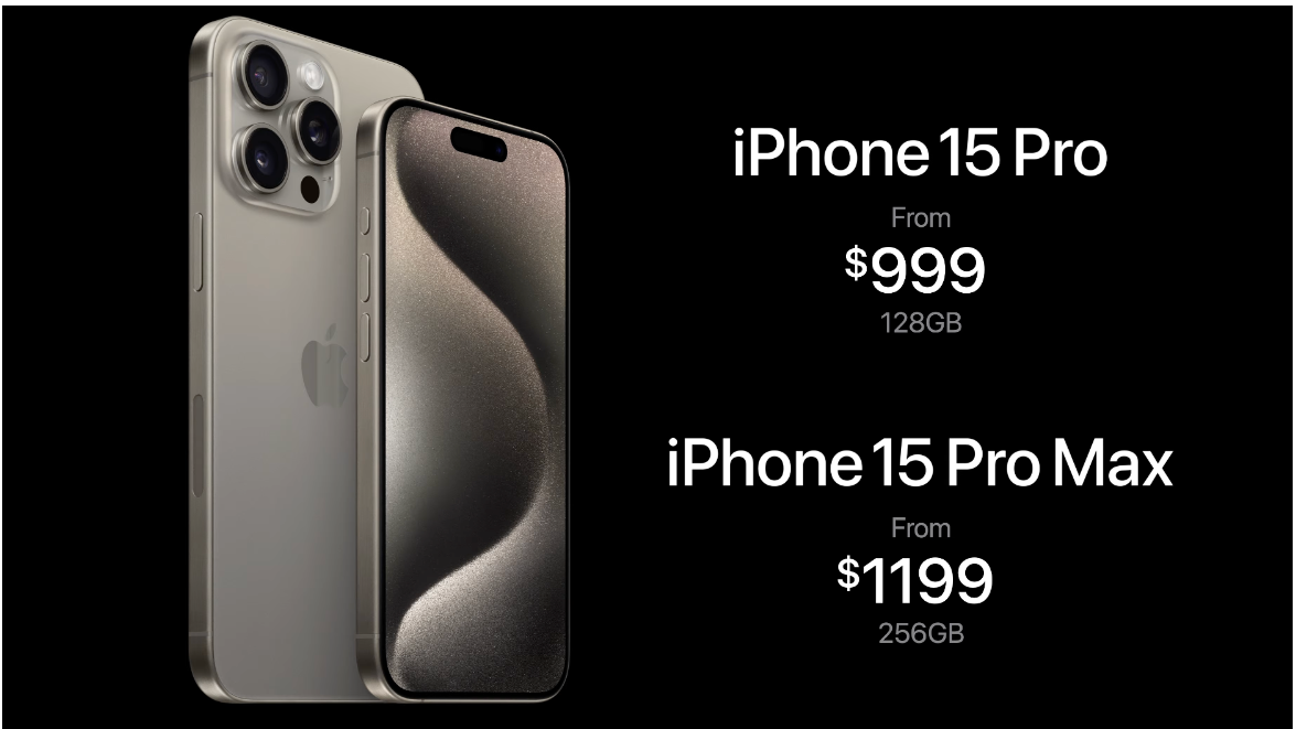 Giá bán khởi điểm của iPhone 15 Pro không khác biệt so với iPhone 13 Pro